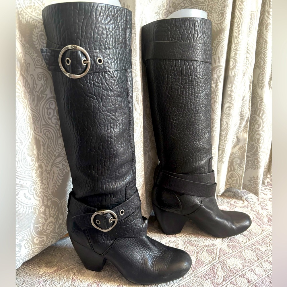 LUCKY Leather tall boots Size 8